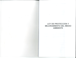 LEY DE PROTECCION Y MEJORAMIENTO DEL MEDIO AMBIENTE