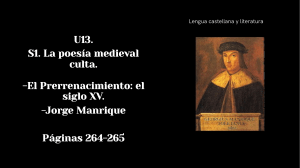 U13. S1. Siglo XV Manrique
