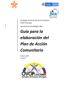 SENA  Guia taller para la elaboracion del plan de accion OVOP
