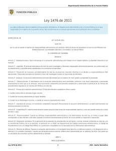 Ley 1476 de 2011