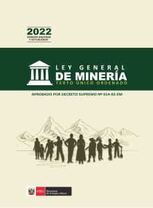 Ley general de minería