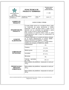 FICHA TECNICA DE PRODUCTO TERMINADO - PDF Descargar libre