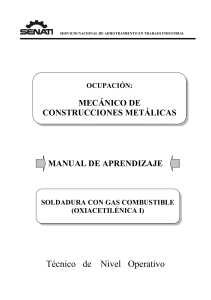 SOLDADURA CON GAS COMBUSTIBLE (OXIACETILÉNICA I) 2