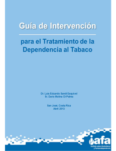 Guía de intervención para el tratamiento de la dependencia al tabaco