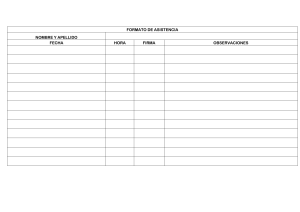 FORMATO DE ASISTENCIA