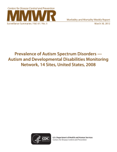 prevalencia autismo estados unidos 2008