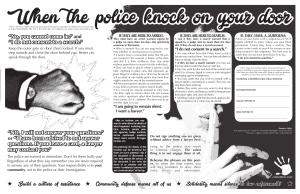 when the police knock on your door your rights and options front black and white crimethinc 