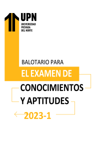 Balotario para ECA 2023-1