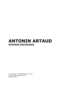 artaud antonin - obras