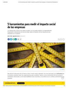 5 herramientas para medir el impacto social de las empresas   Compromiso Empresarial