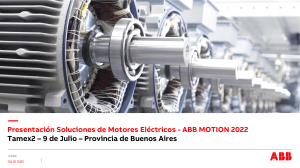 Motores de BT - Presentacion para motores electricos ABB motion 2022