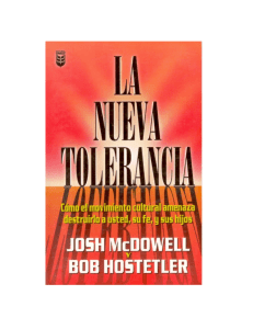  La nueva tolerancia  - Josh McDowell