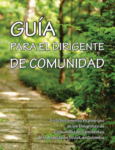 GUIA PARA EL DIRIGENTE DE COMUNIDAD 2018