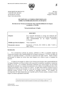 DE 44-4 - Revisión de las Normas provisionales sobre maniobrabilidad de los buques (resolución A.751... (Nota presentada por el Ja...)