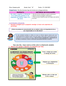 FICHA DE COMUNICACION ELABORA UN AFICHE