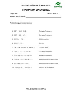 EVALUACIÓN DIAGNOSTICA 204