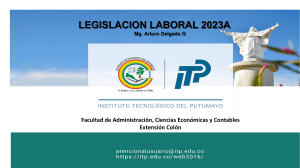 Presentación legislación laboral 2023