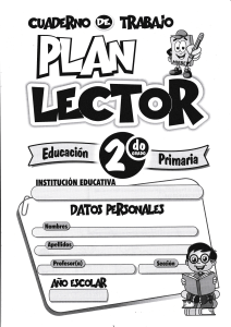 Cuaderno Plan Lector 2º Primaria