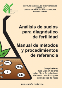 Manual analisis de suelos