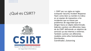 Modelos de equipos CSIRT