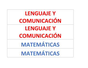 LENGUAJE Y COMUNICACIÓN