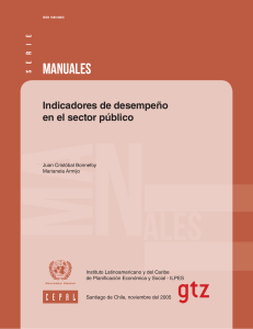 CEPAL (2005). Manual de Indicadores de Desempeño en el Sector Publico