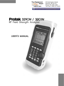 Manual de uso Protek 3200 series