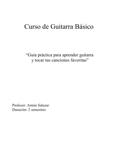 CURSO 2 SEMESTRES GUITARRA - AS PROD