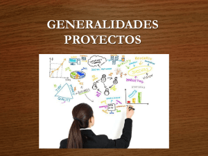 1. Generalidades Proyectos