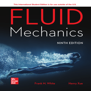 Fluid Mechanics, 9th Edition