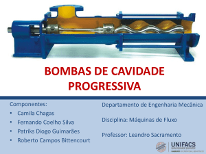 BOMBAS DE CAVIDADE PROGRESSIVA