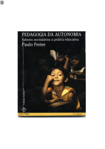 1996 - LIVRO Pedagogia da Autonomia - Paulo Freire