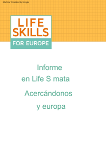 Informe sobre el enfoque de habilidades para la vida en Europa 2017