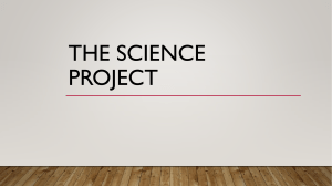 The Science Project Lesson 2
