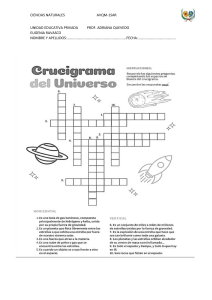 CRUCIGRAMA DEL UNIVERSO 1SAR