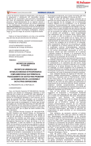 Decreto de Urgencia N° 055-2021