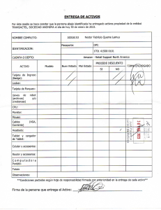 entregas activos telus