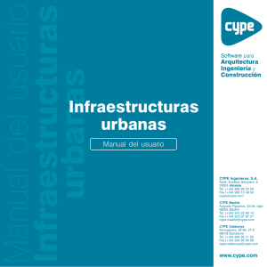 Infraestructuras Urbanas - Manual del Usuario