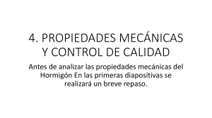 Presentación propiedades mecánicas - Resistencia característica