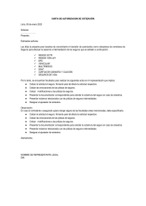 CARTA DE NOMBRAMIENTO SEGUROS