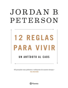 12 reglas para vivir  Un ant  doto al caos - Jordan Peterson