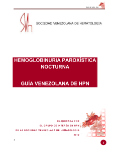 HEMOGLOBINURIA PAROXÍSTICA NOCTURNA SVH 2012