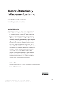 Transculturación y Latinoamericanismo 