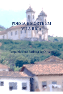 Poesia e Morte em Vila Rica - Tarquinio J.B. de Oliveira