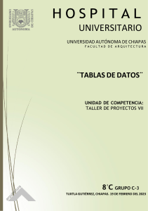 TABLAS  HOSPITAL UNIVERSITARIO H