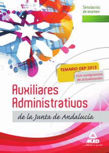 Libro Simulacros de Examen para Auxiliares Administrativos 2013