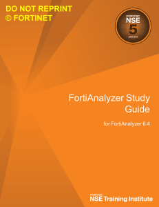 FortiAnalyzer 6.4 Study Guide-Online