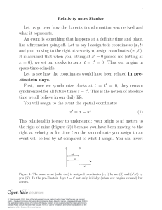 notes relativity 6