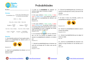 Probabilidades Ejercicios PDF