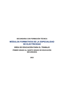 1. MODULO FORMATIVO ELECTRICIDAD